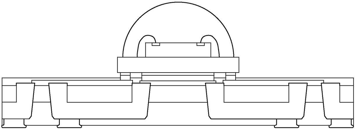 Built-in longitudinal heat dissipation ceramic block print circuit board and circuit assembly provided with that circuit board