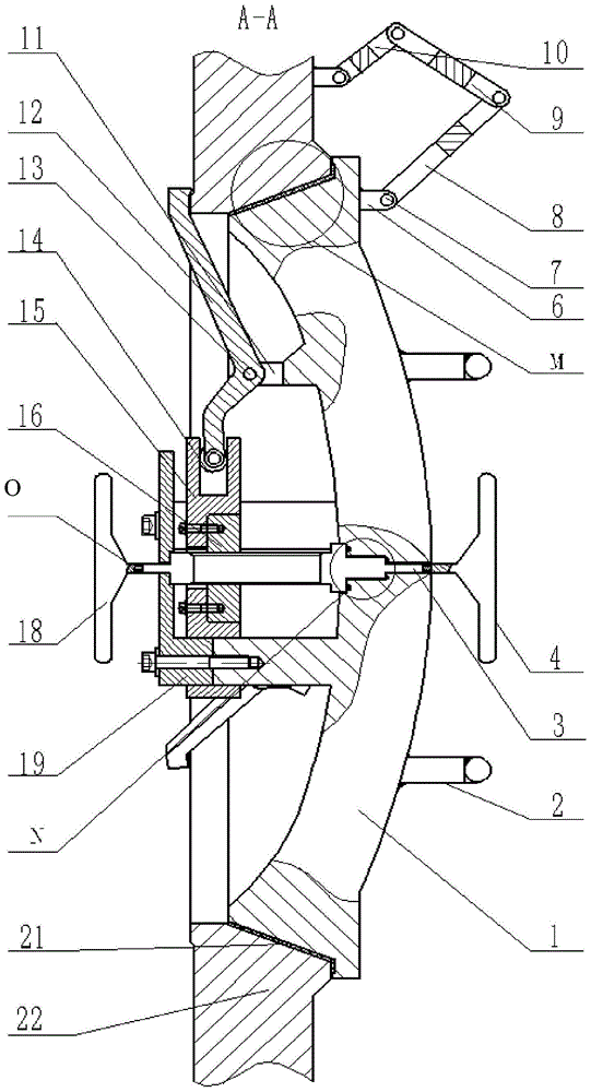 A hatch locking device for deep-sea pressure hull