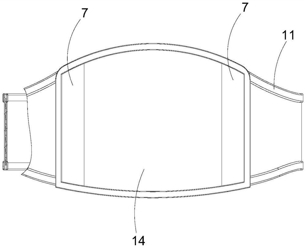 Occupational safety type waist support belt