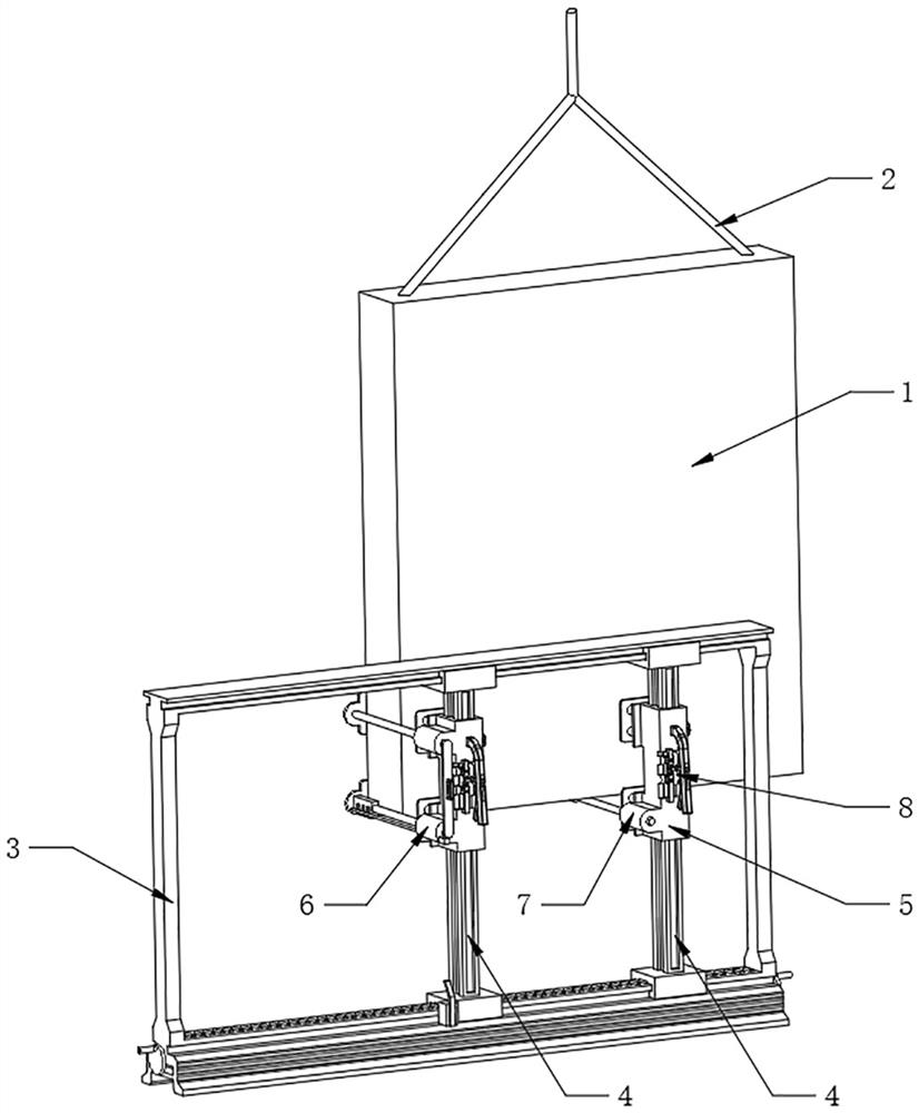 Fabricated wall mounting structure