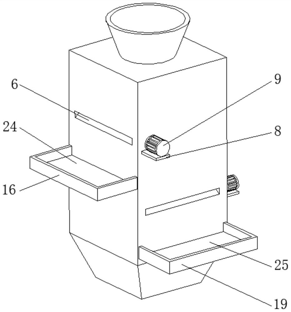 Feeding channel for plastic support preparation