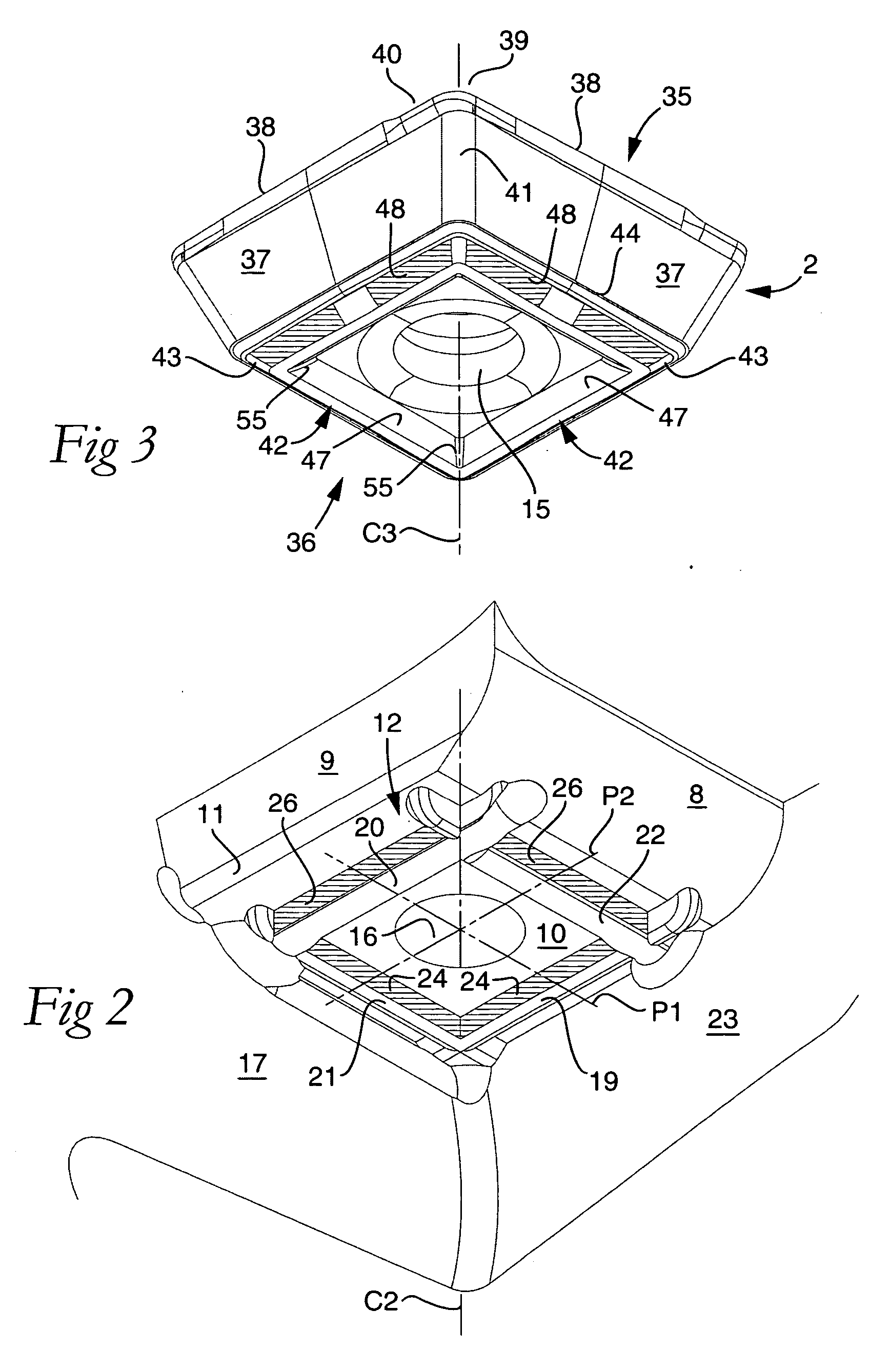 Tool and a cutting insert for chip removing machining