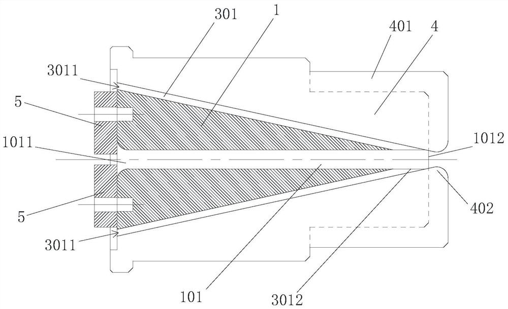 Special optical fiber guide mold for skeleton groove optical cable