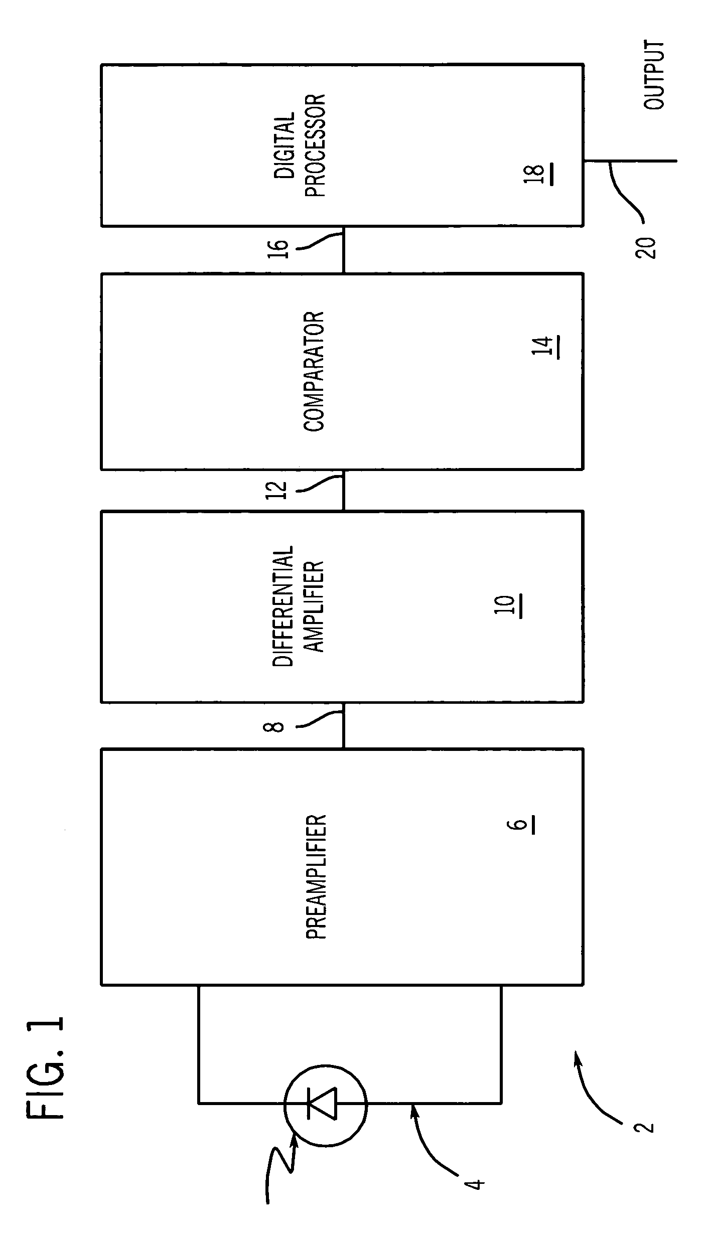 Reduced-size sensor circuit