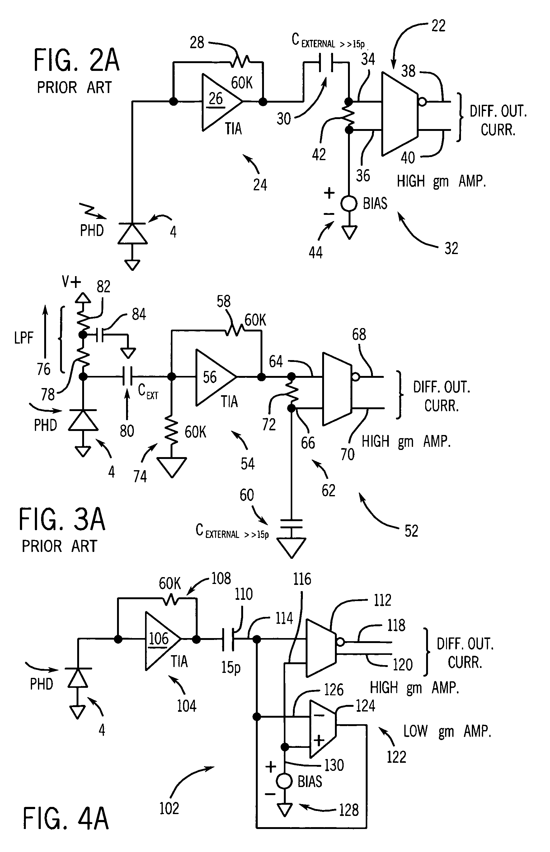 Reduced-size sensor circuit