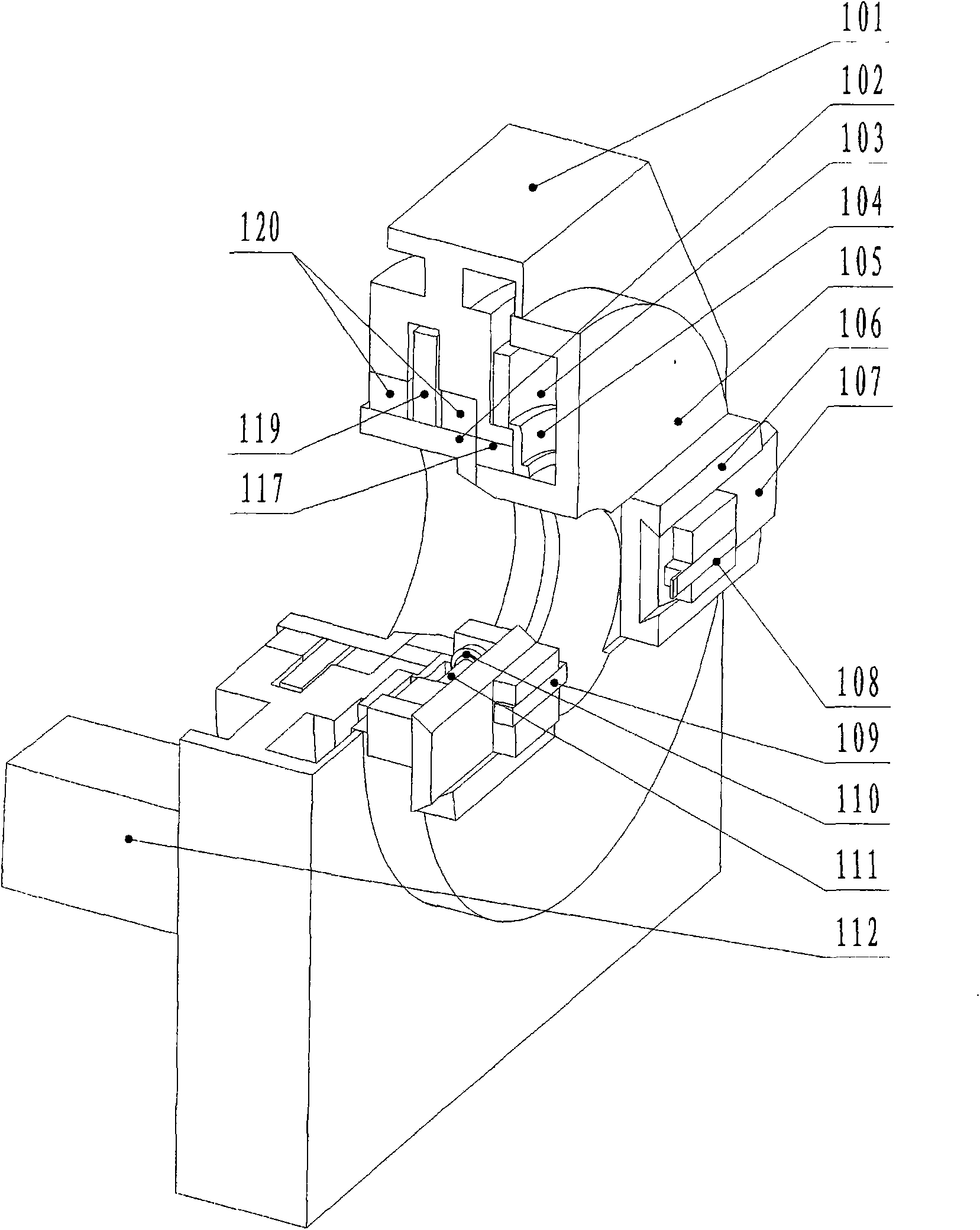 Groove pipe cutting all-in-one machine