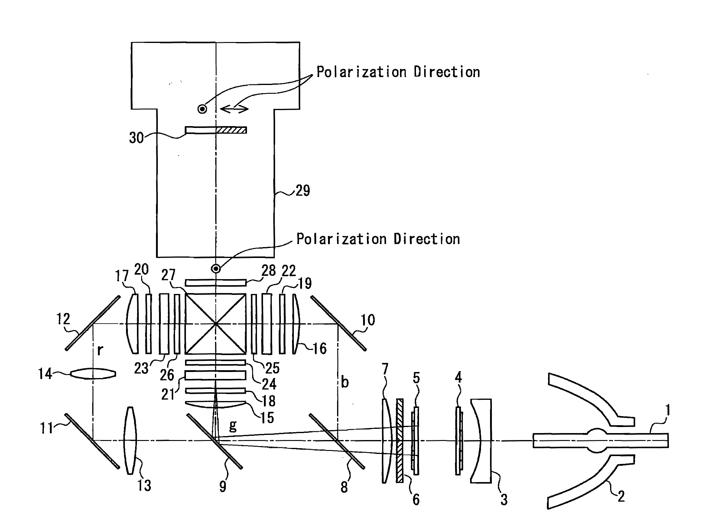 Projection-type display apparatus