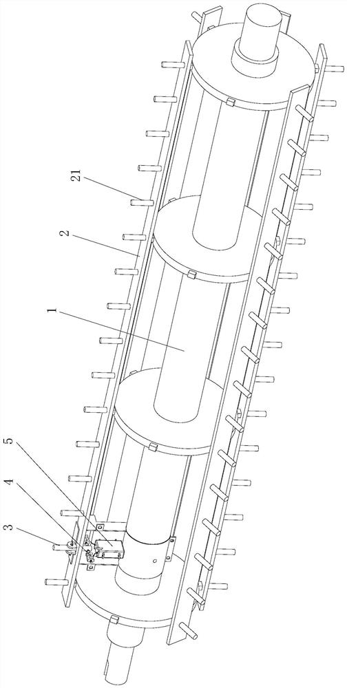 Threshing cylinder and method for adjusting rotating speed of threshing cylinder during threshing