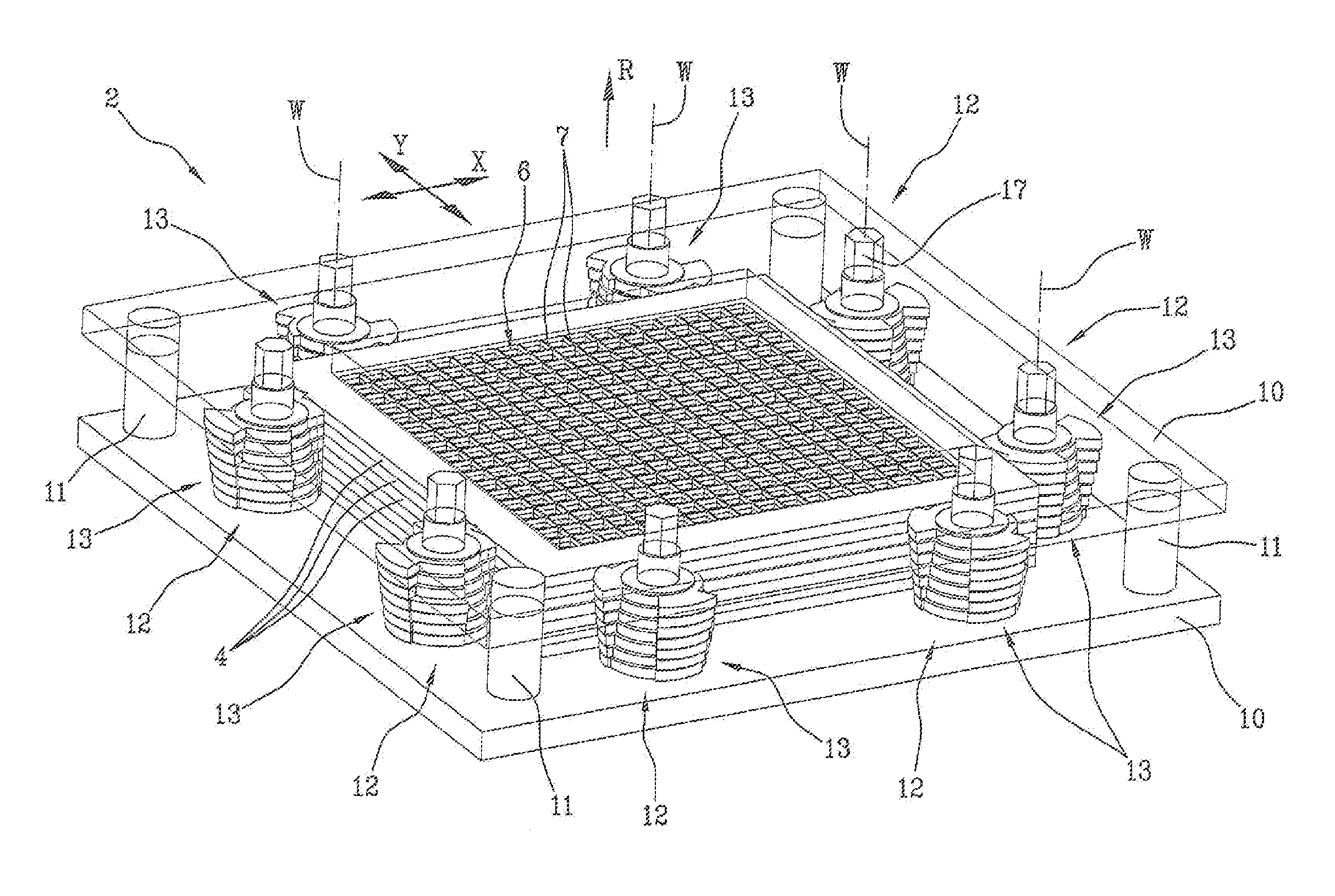 Scintigraphic device with high spatial resolution