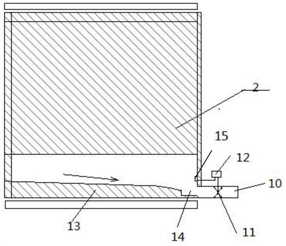 A device for removing colloidal impurities by coupling electrostatic field force with hydraulic action of multi-stage partitions