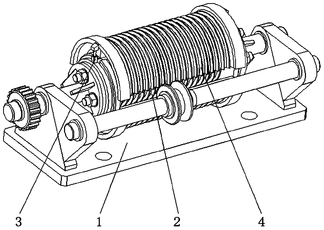 Winch traction wheel disc used for marine ship