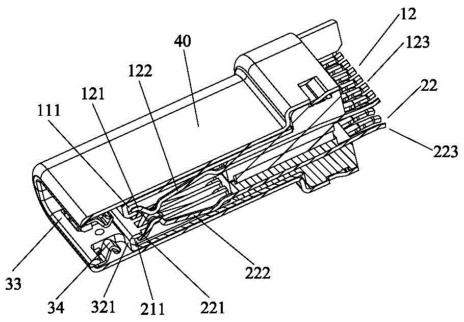 Type-C anti-EMI plug connector