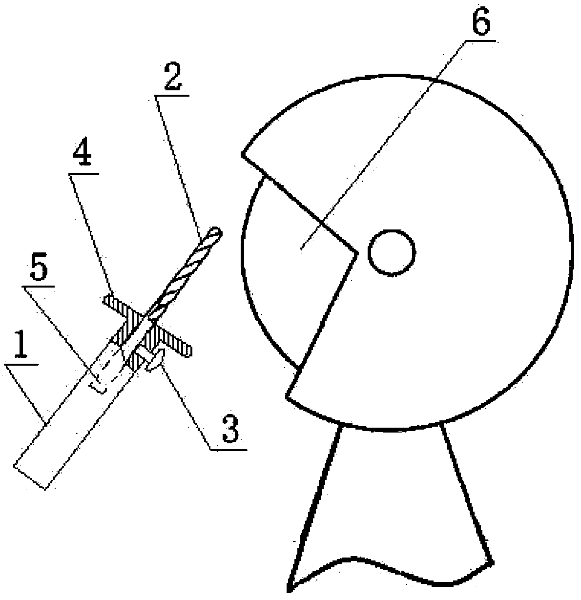 Machine tool drill hand-guard structure