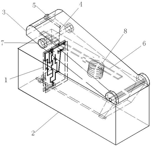 A hand-held sewing machine with shuttle bottom thread and its movement mode