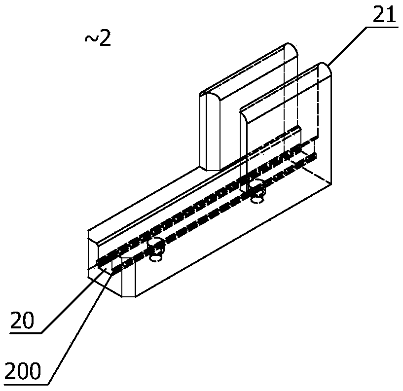 Swinging and linear motion executing device