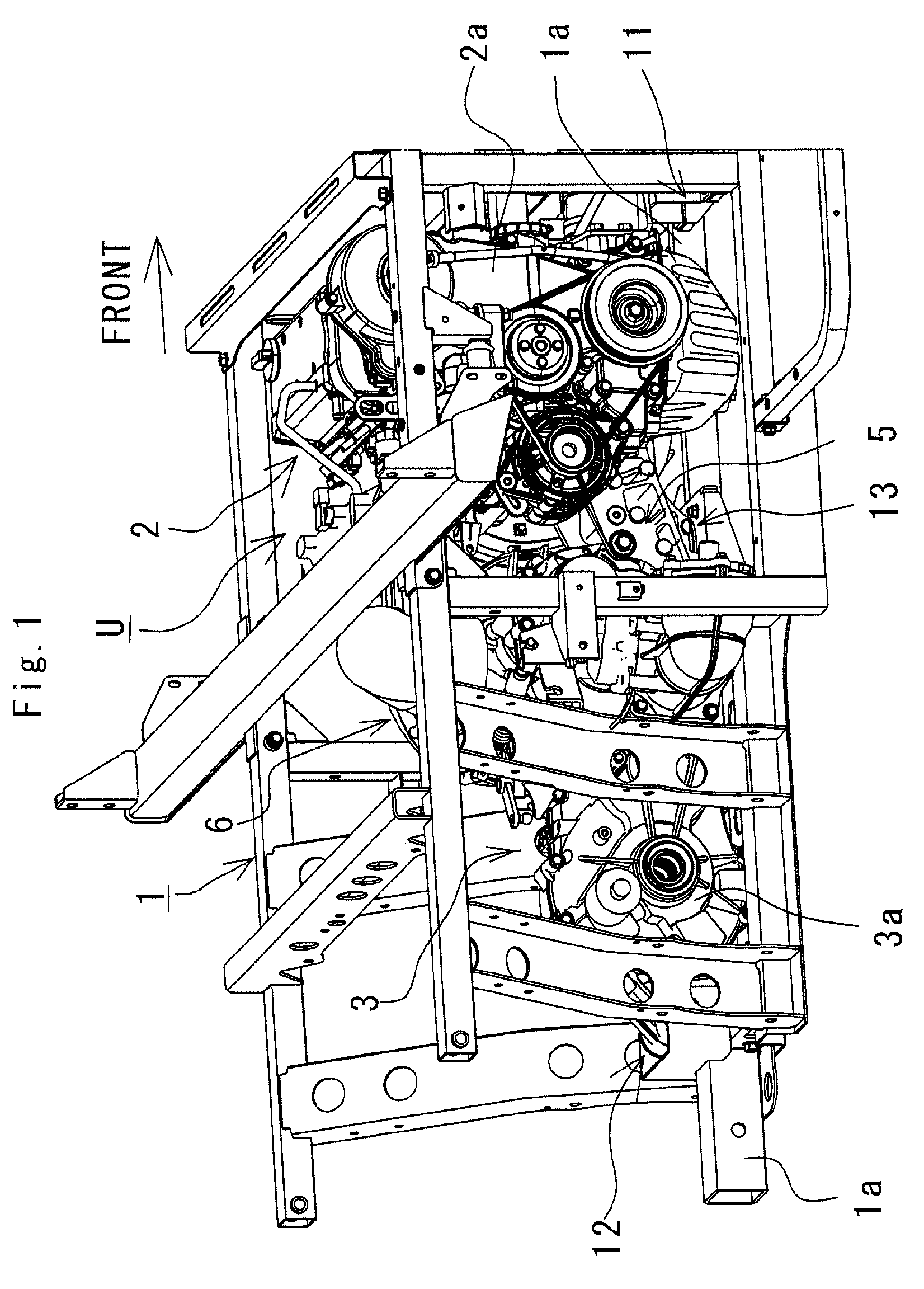 Power unit for utility vehicle