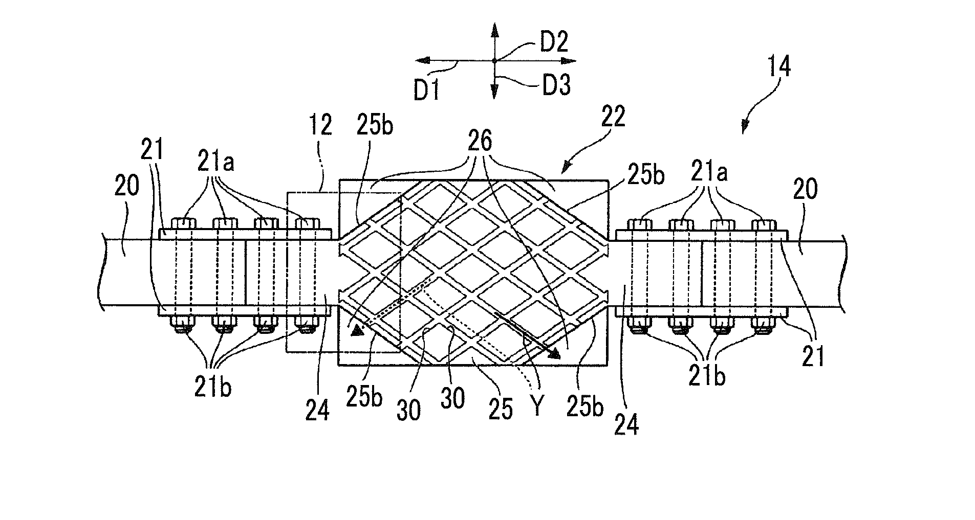 Insulating section, power feeding rail, and track transportation system