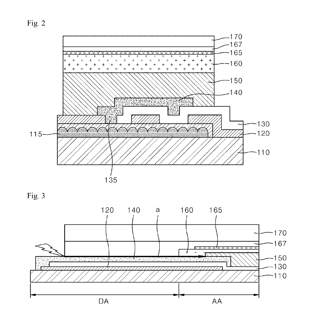 OLED panel for lighting device