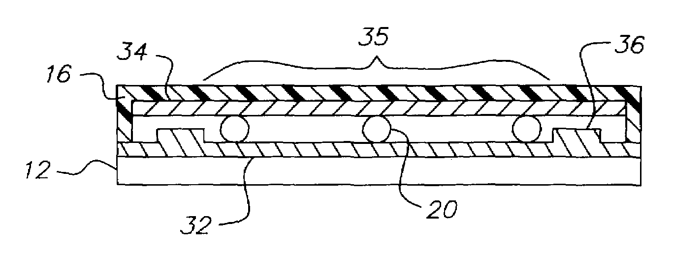 Resistive touch screen with variable resistivity layer