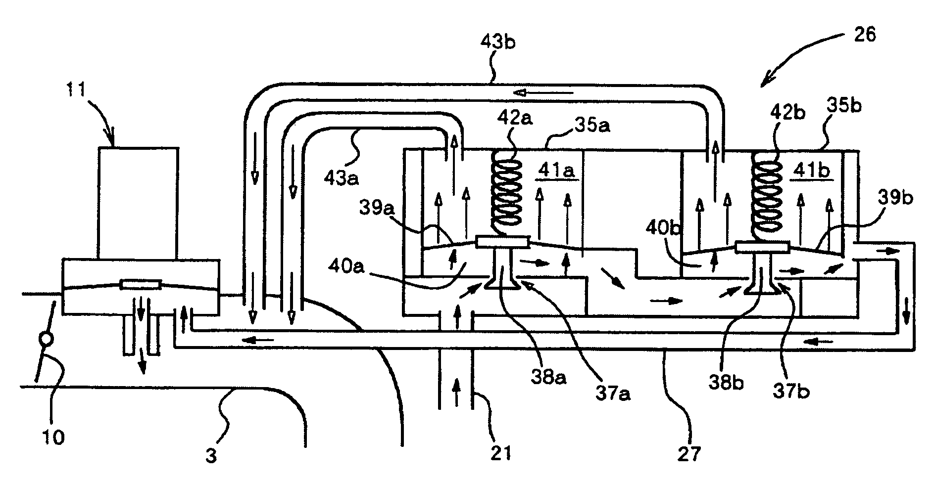 Gas fuel feed device