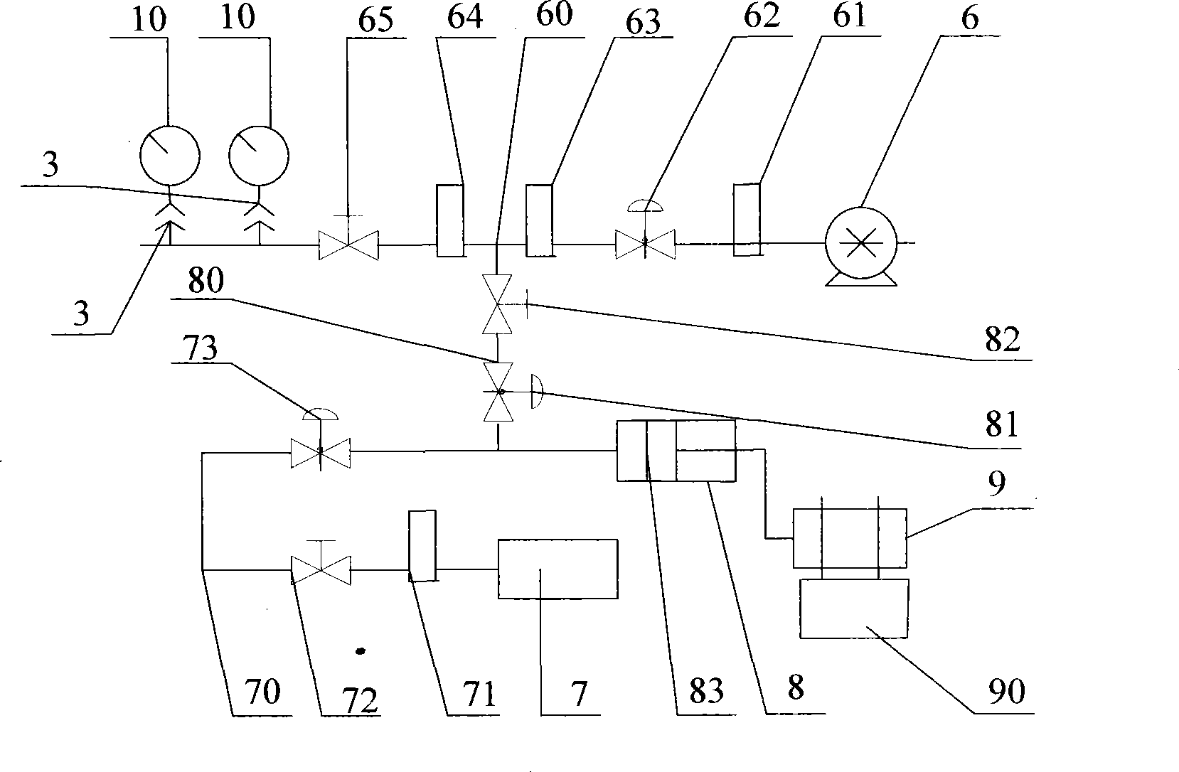 Calibration stand and calibration method for SF6 gas density and pressure monitoring device