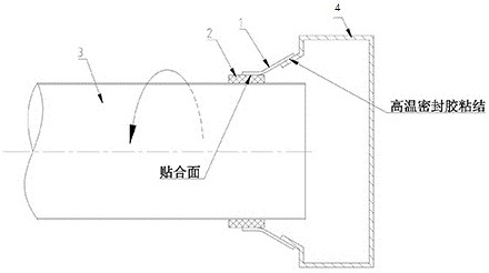 Flexible graphite folding type rotary kiln sealing device