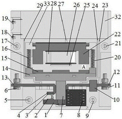 A single-pole built-in electromagnetic switch