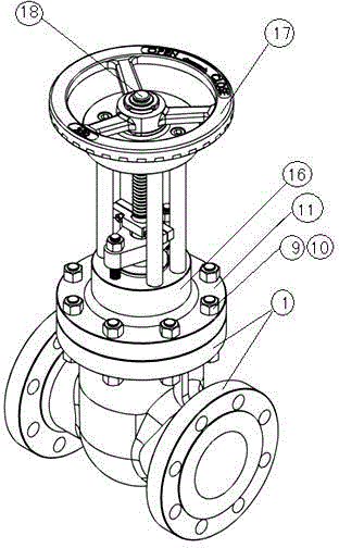 Parallel type double-gate gate valve