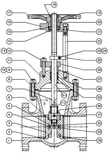 Parallel type double-gate gate valve