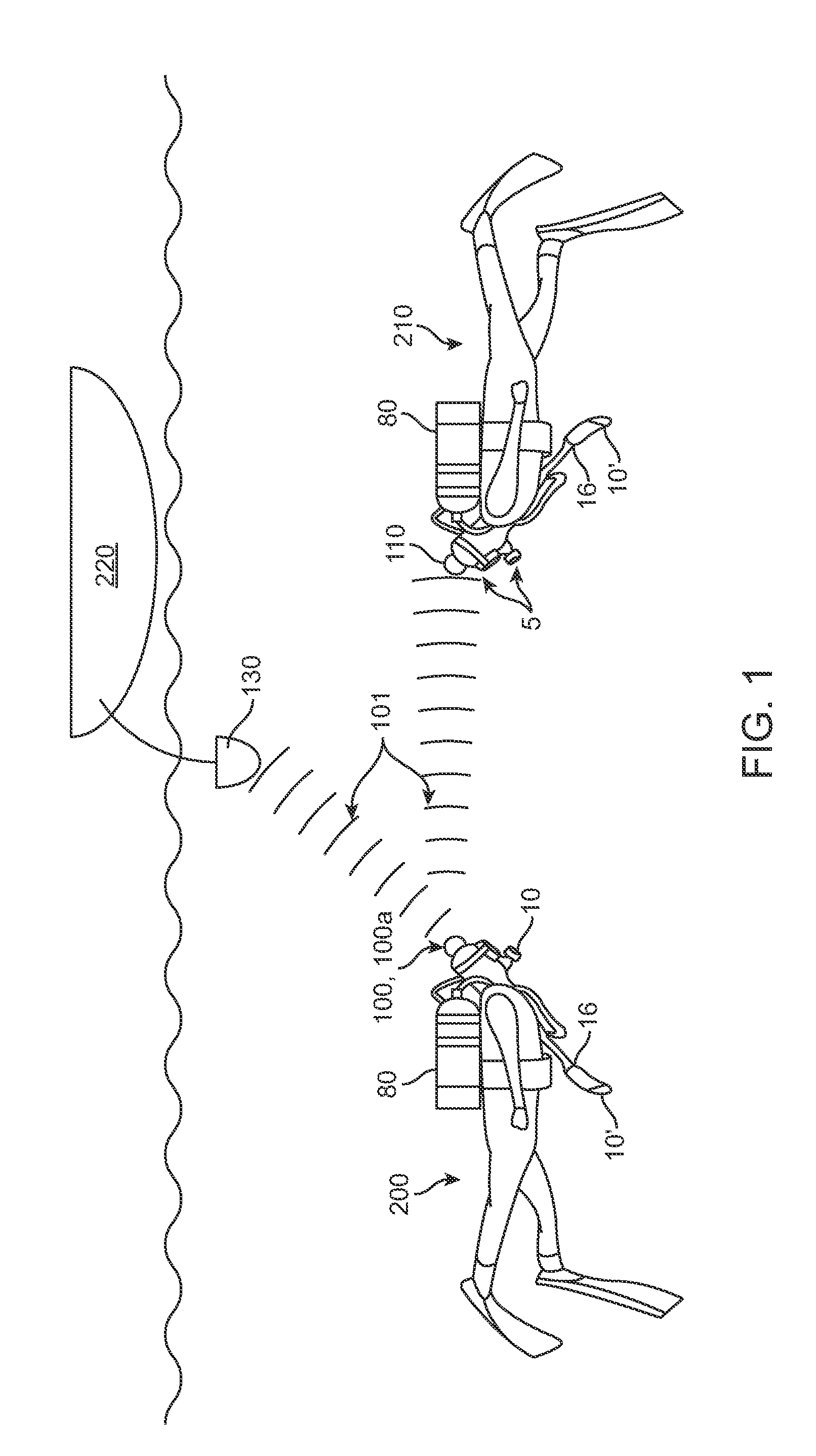 Mouthpiece for measurement of biometric data of a diver and underwater communication