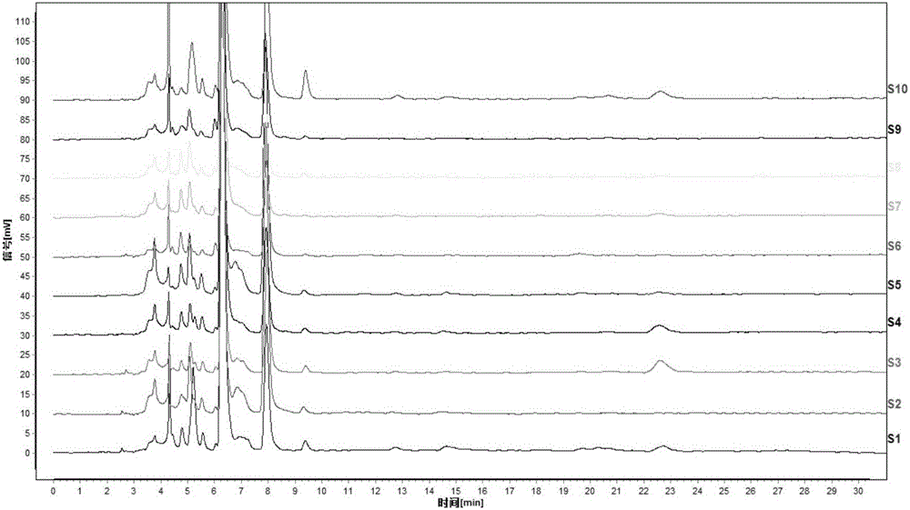 Method for discriminating adulteration of Pinellia pedatisecta in pinellia tuber