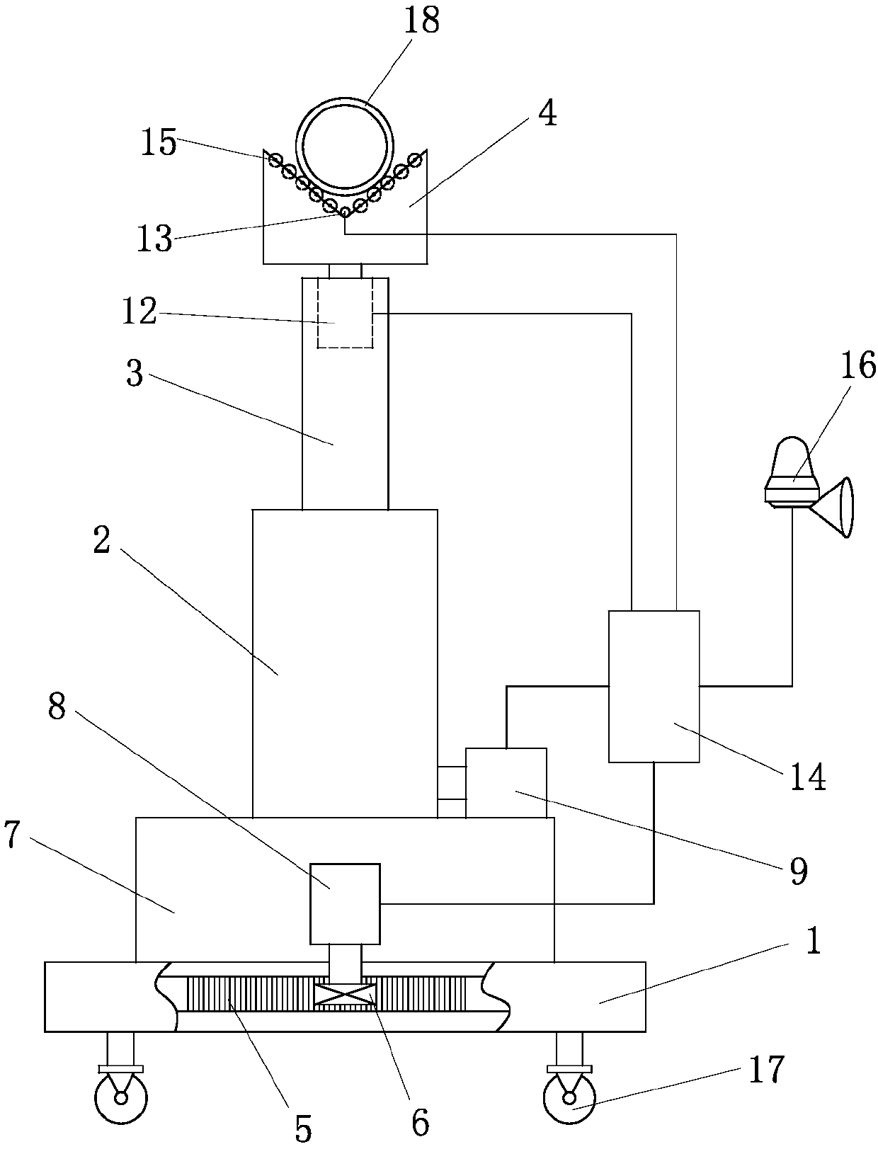 Adjusting bracket applied to pipeline welding