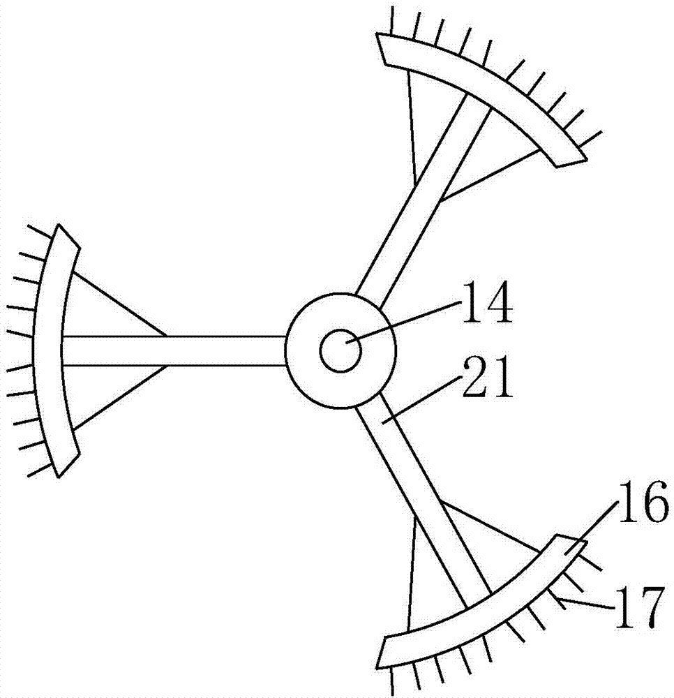 Lifting type mixing and stirring device for water-based paint