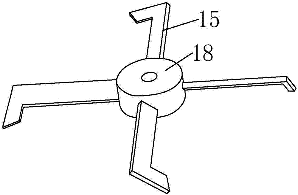 Lifting type mixing and stirring device for water-based paint