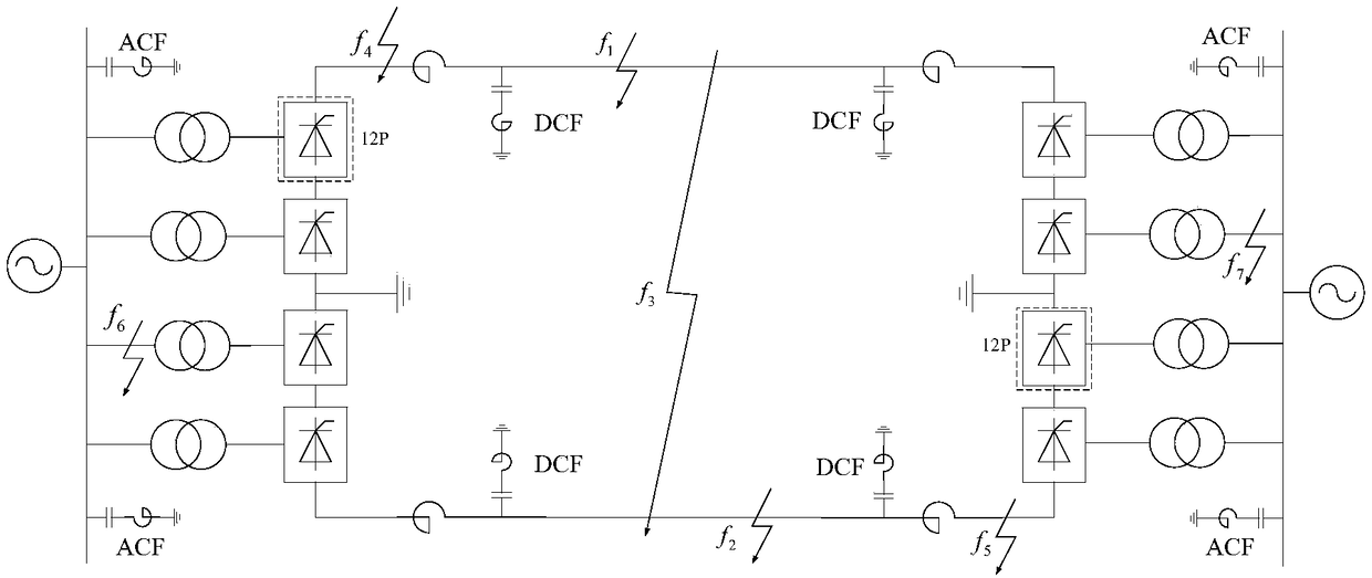 High-frequency transient component direction longitudinal protection method and system