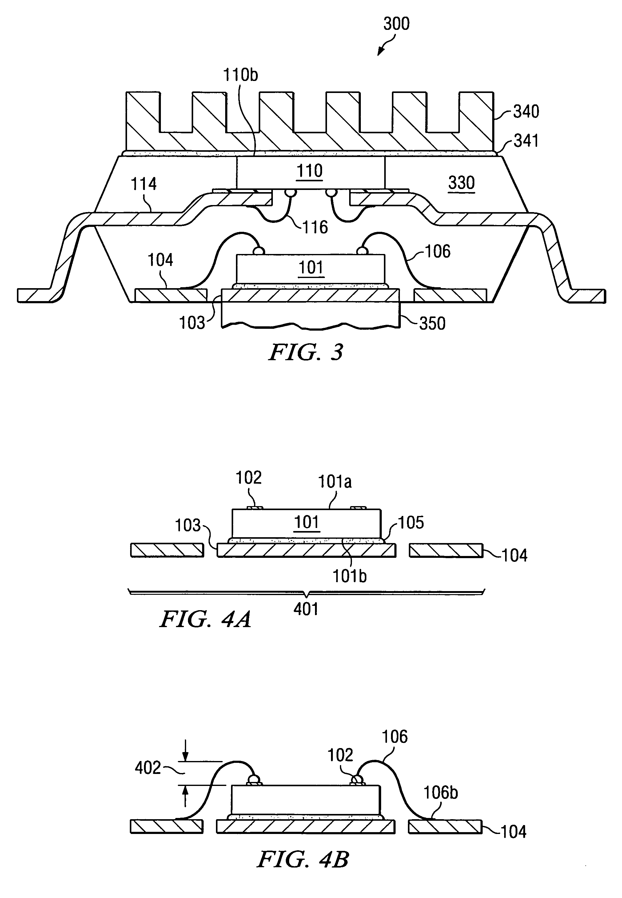 Flexible leaded stacked semiconductor package