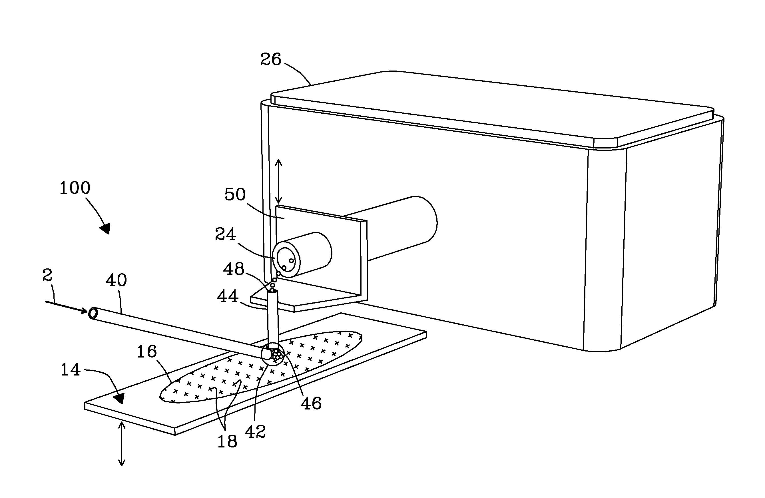 Focused analyte spray emission apparatus and process for mass spectrometric analysis