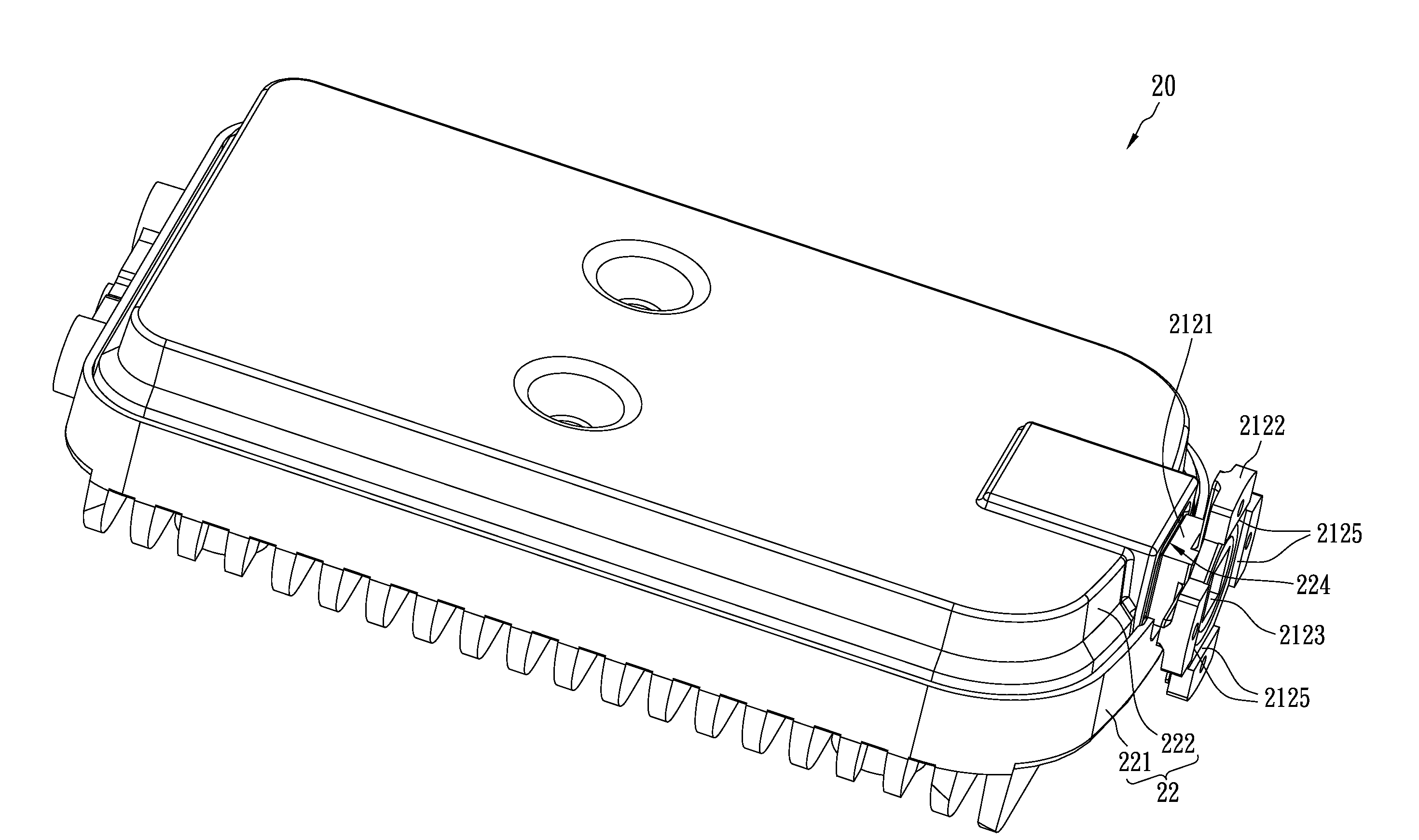 Integral high frequency communication apparatus