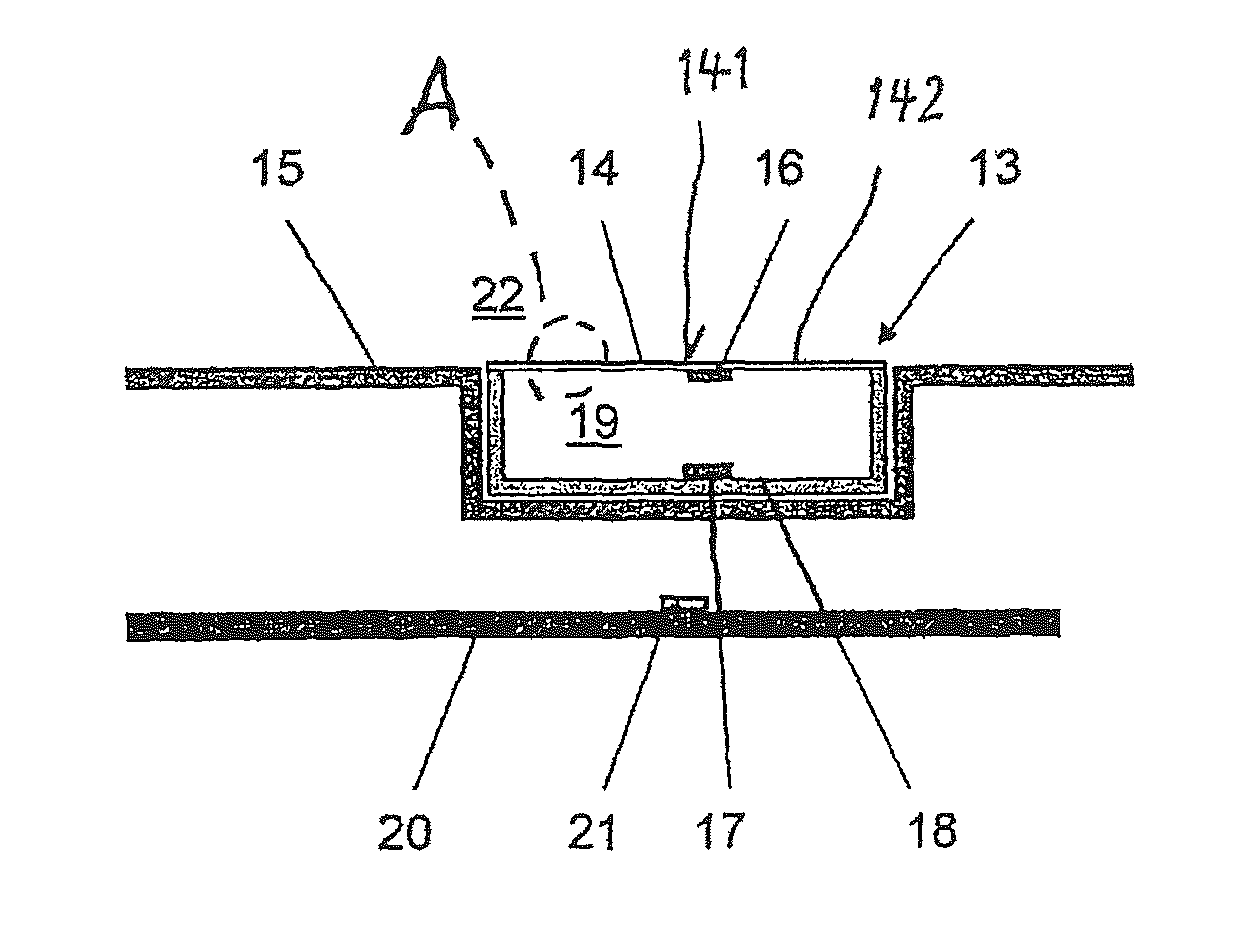 Sensor arrangement for determining an inside temperature in a motor vehicle