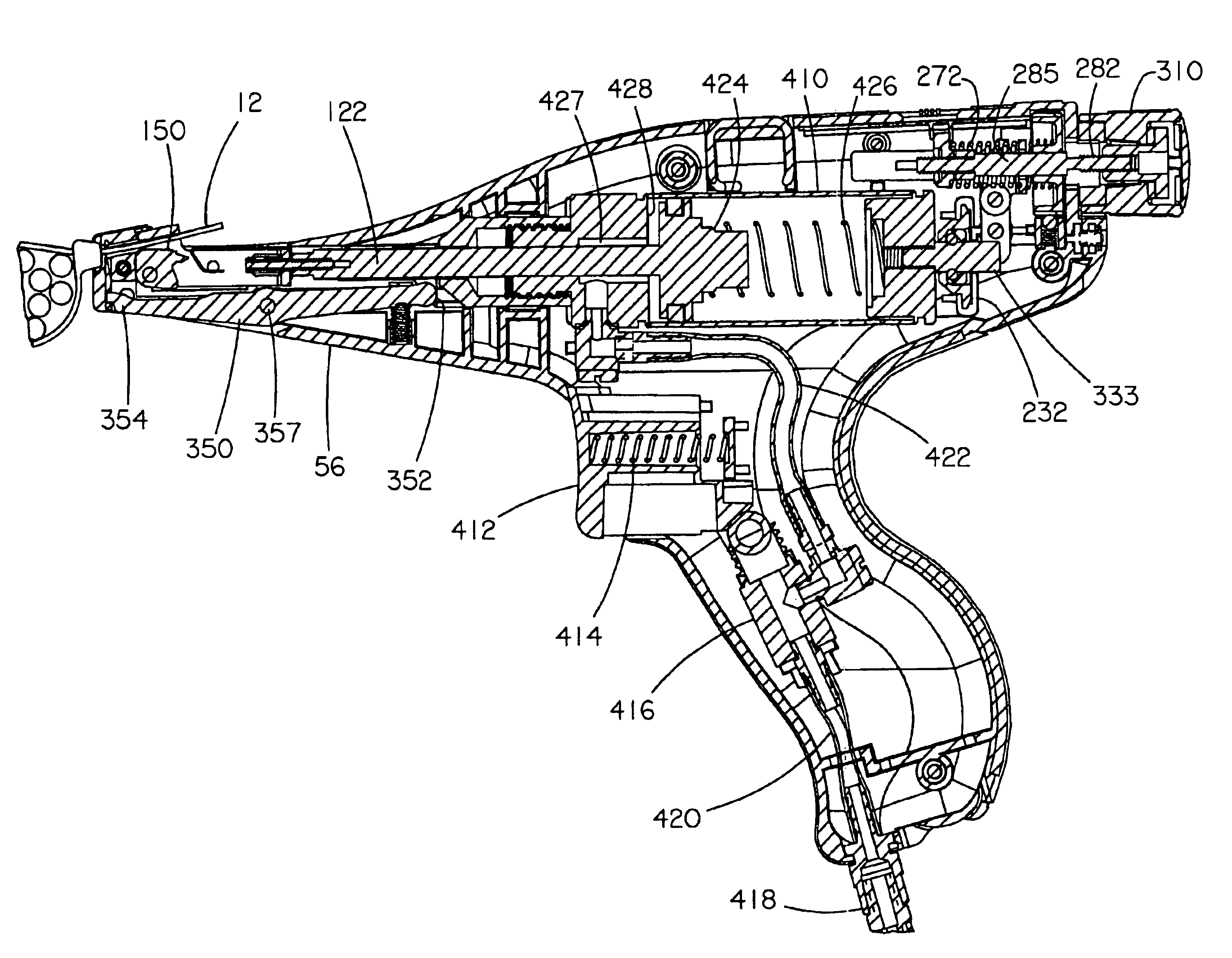 Pneumatic cable tie tool