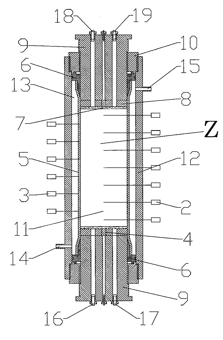 Method and device for simulating experiment of permafrost region natural gas hydrate mining through replacement of CO2/N2