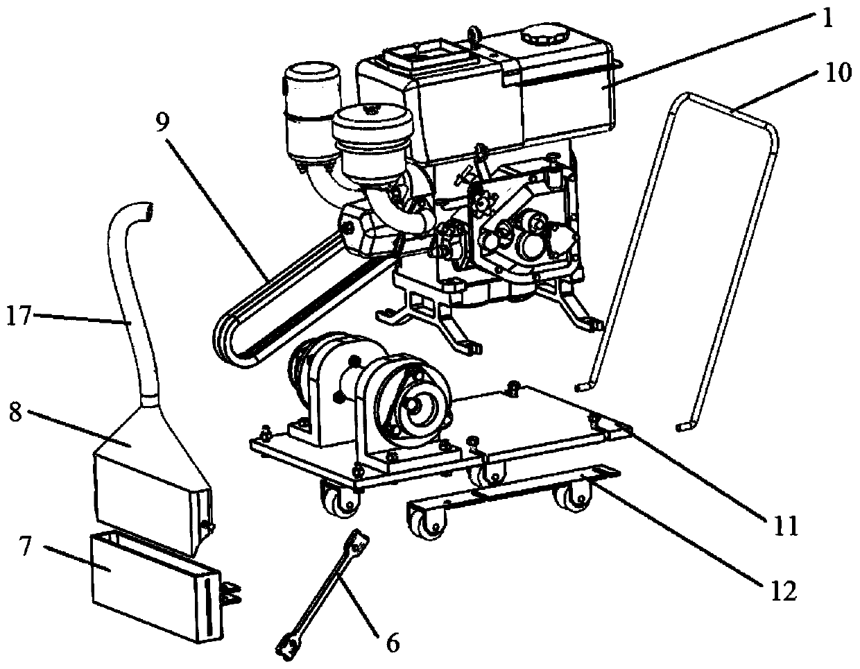 An optimized road surface deicing machine