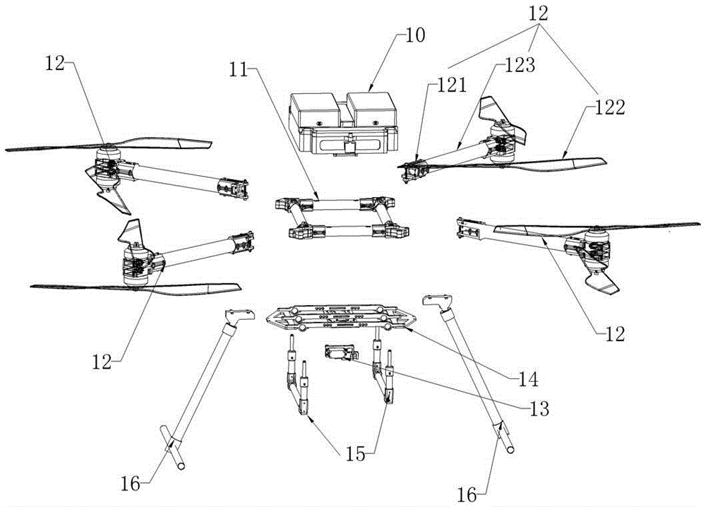 Aerial photography collection unmanned aerial vehicle for law enforcement of police fire protection and control method thereof