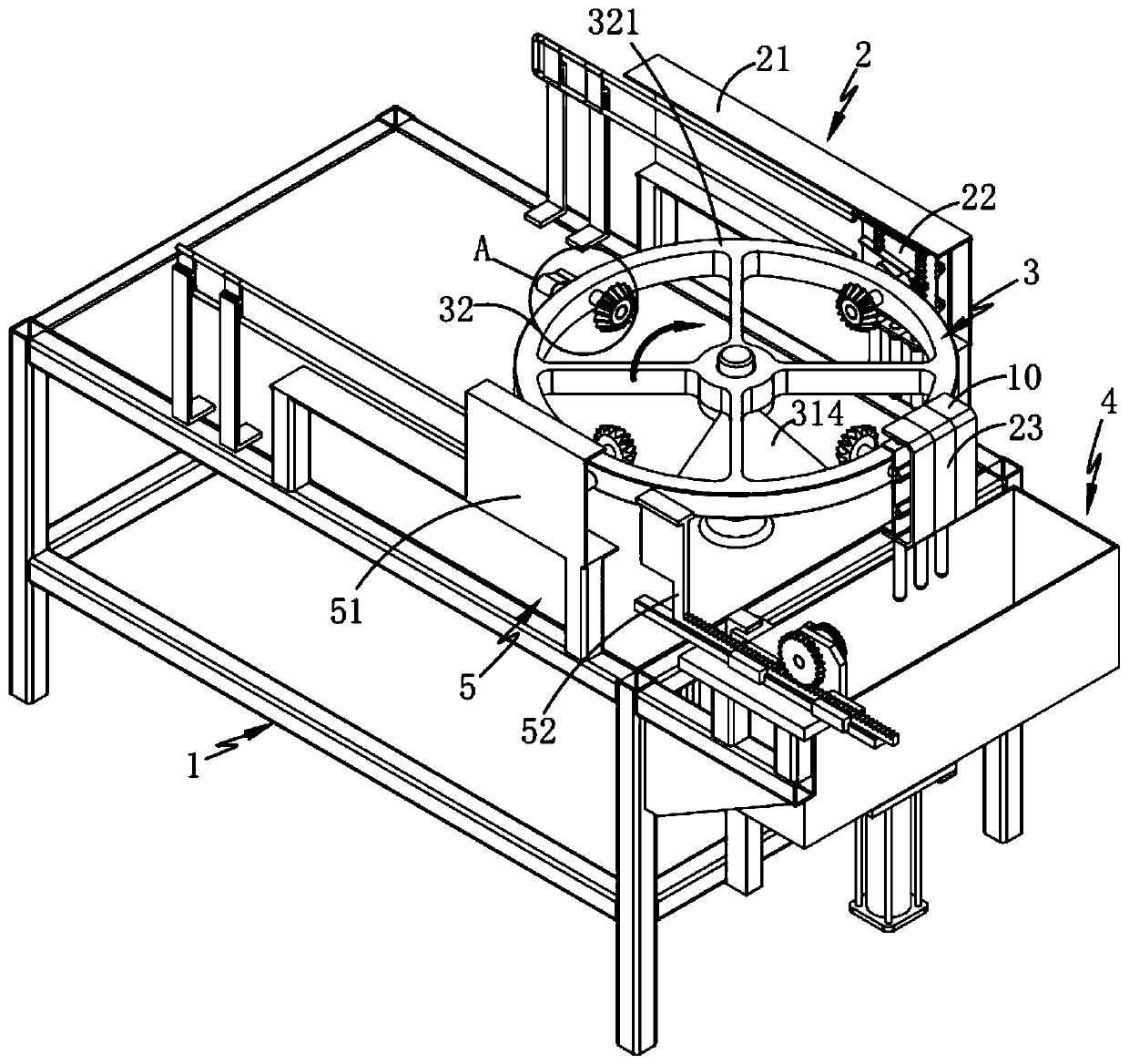 A production method for automatic dipping of concave fixtures