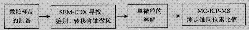 A sem-icp-ms method for measuring single particle uranium isotope ratio