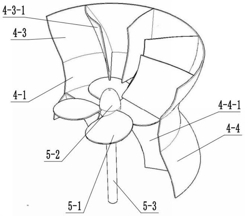 Propeller turbocharging device