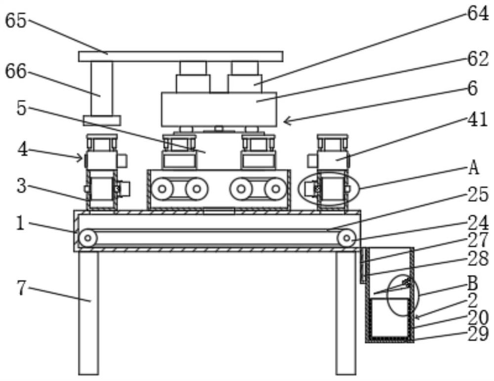 Rotary multi-station blanking device for computer mainboard manufacturing