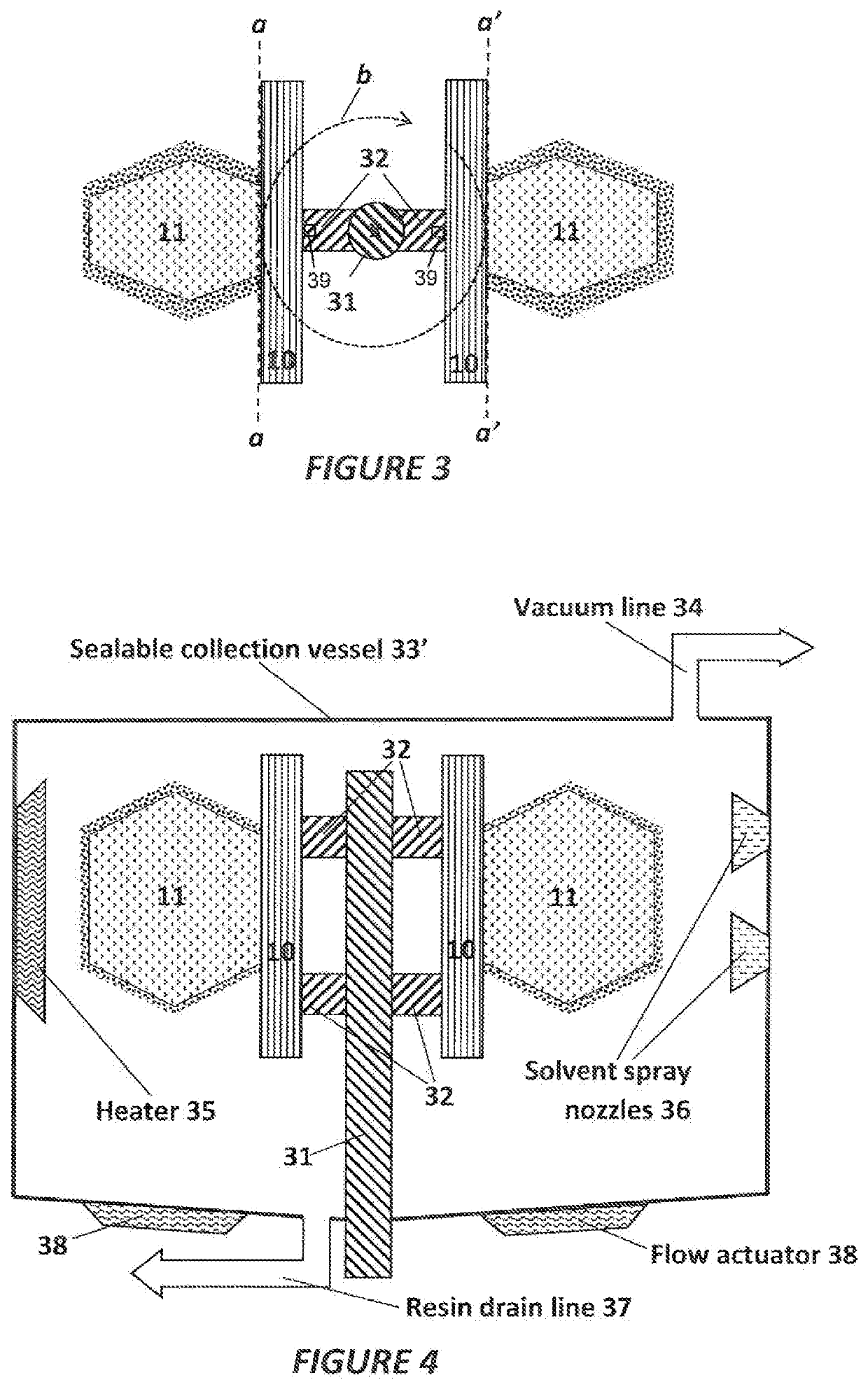 Resin extractor for additive manufacturing