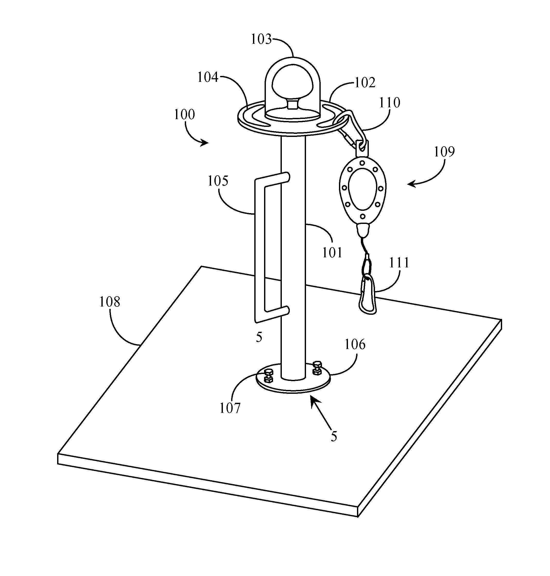 Safety line anchoring system