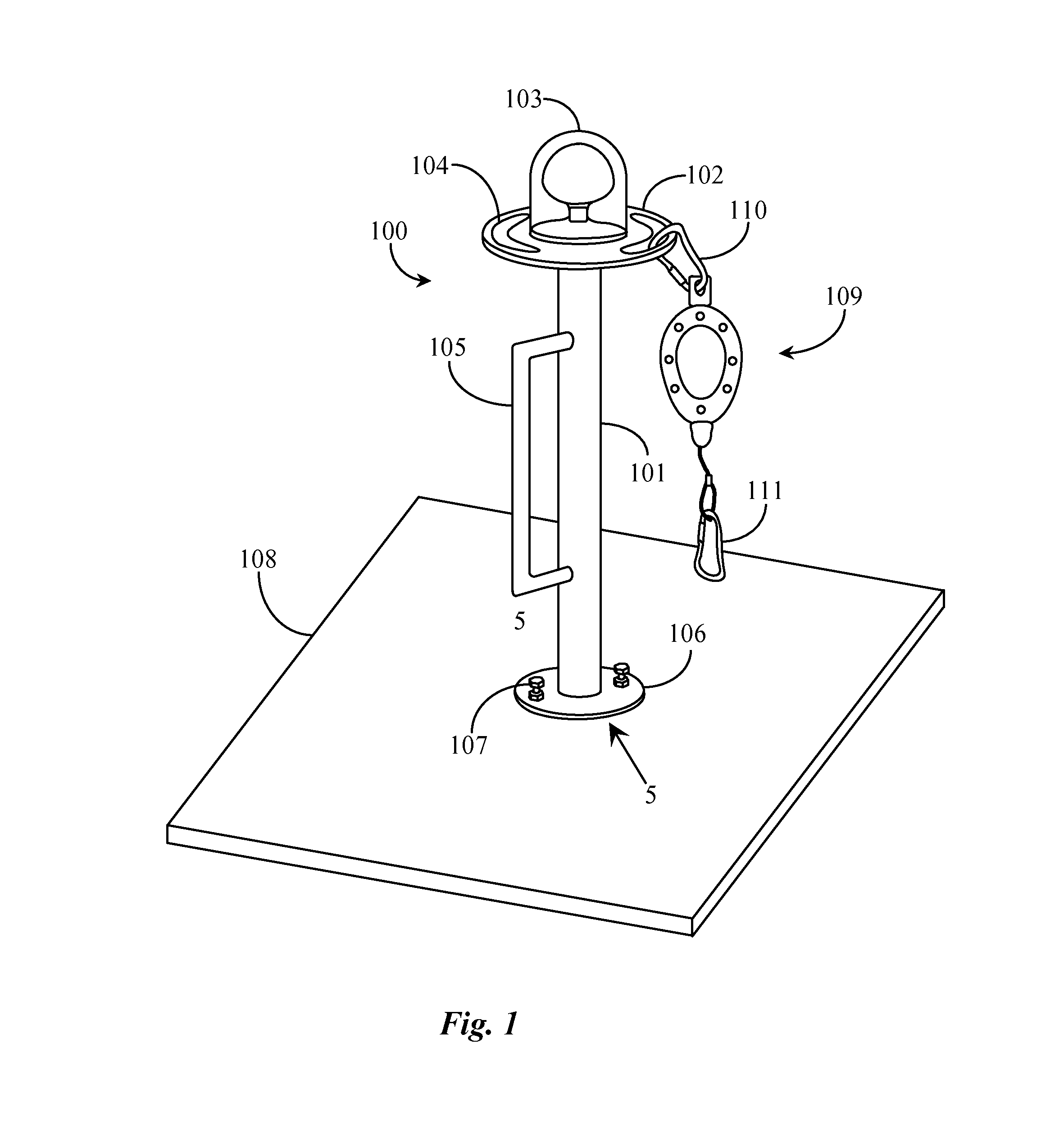 Safety line anchoring system